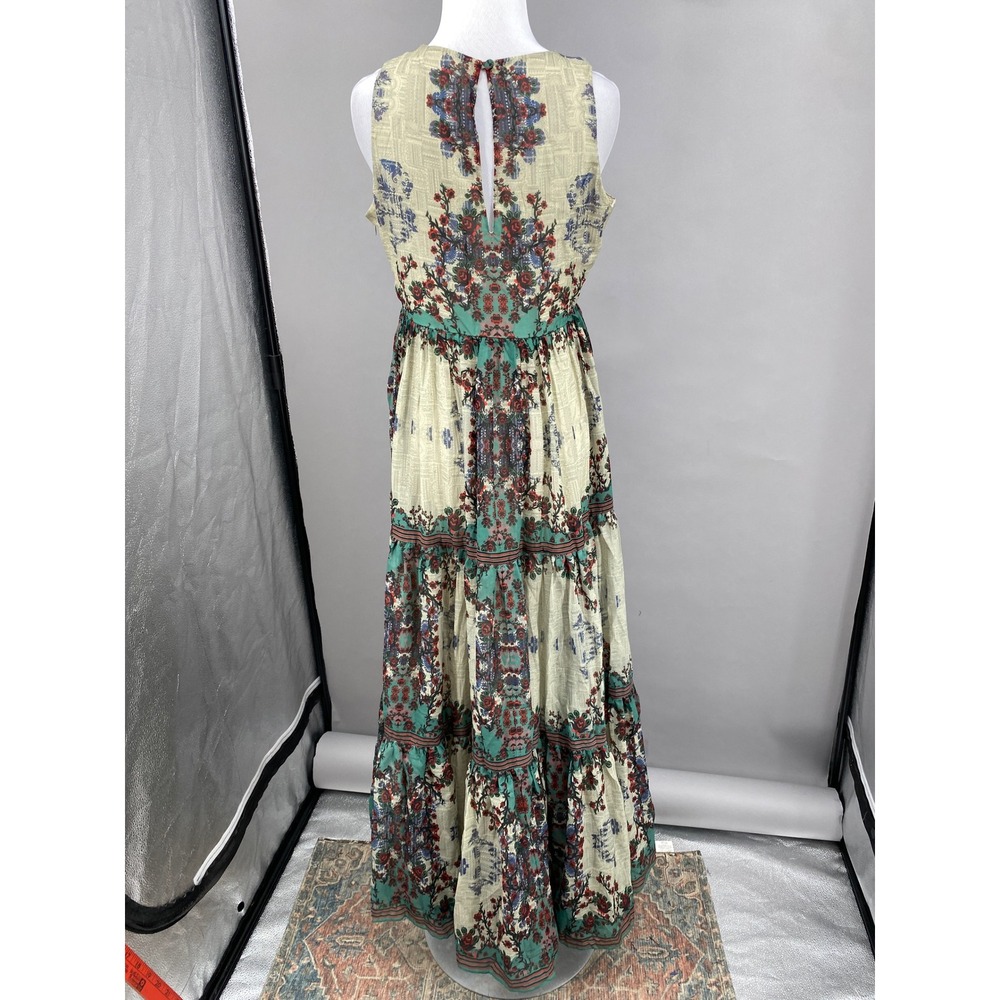 Bhanuni by Jyoti Maxi Dress Womens Small Anthropologie Embellished Boho Floral - Picture 5 of 17